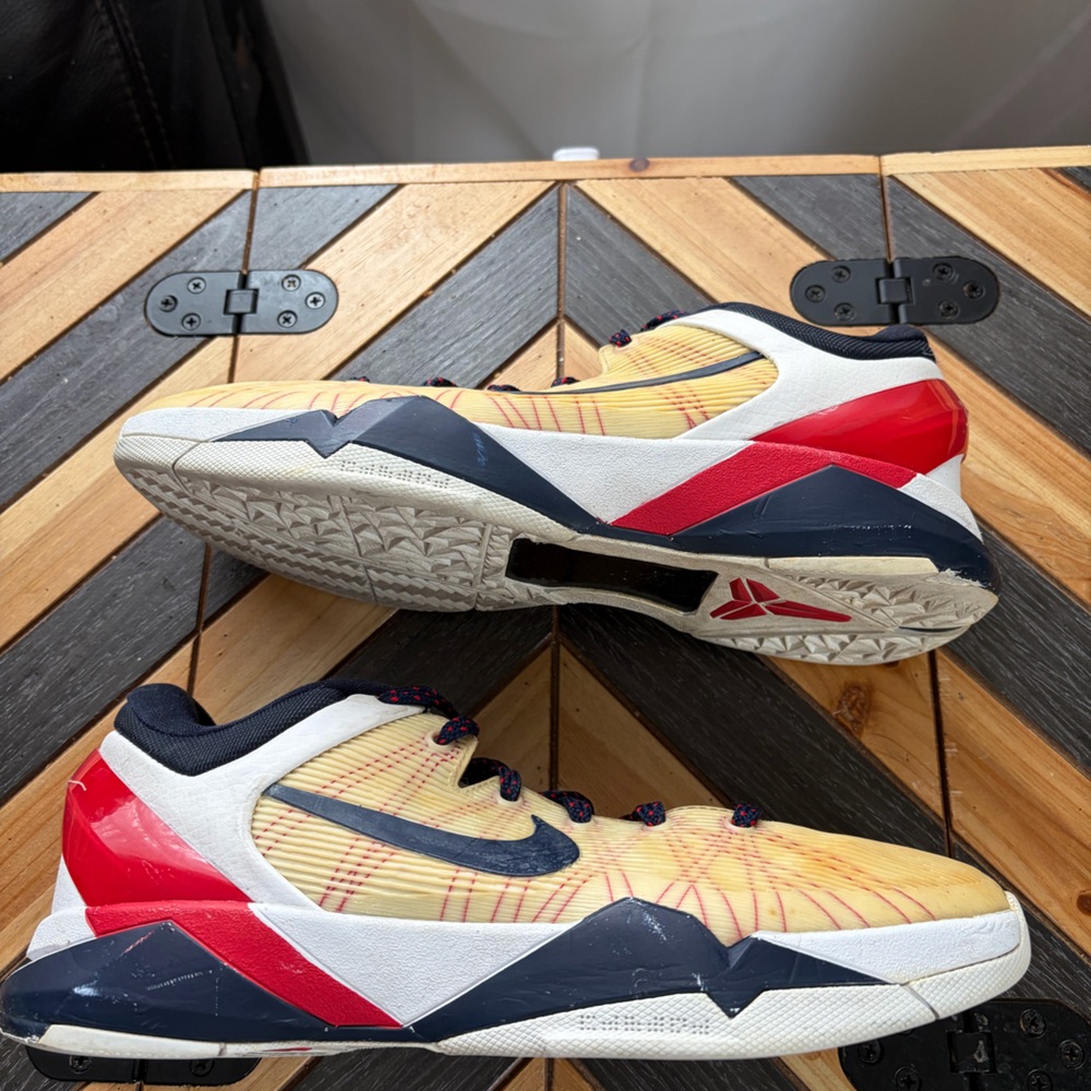 Nike Red and Yellow Men's Athletic Shoes